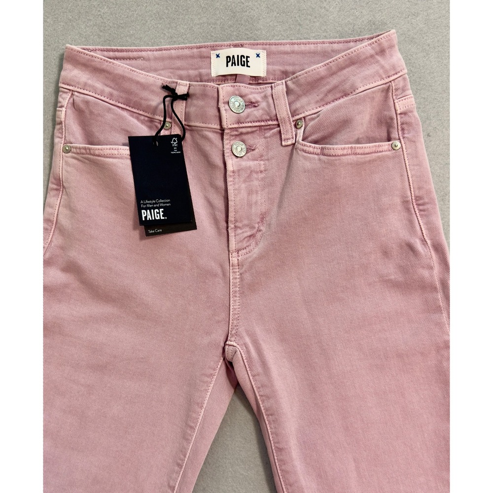 NWT Women's Paige Cindy High Rise Straight Raw Hem Ankle Jeans Size (waist) 25" - Picture 4 of 13